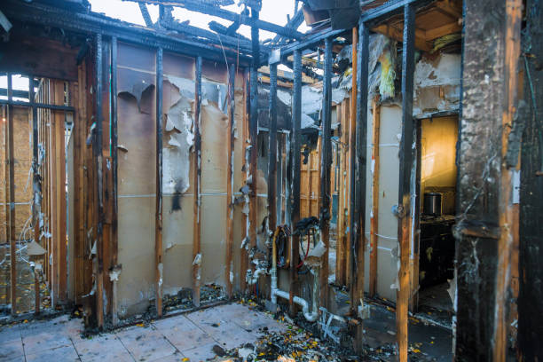 Professional Fire Damage Repair technician working in Lake Arthur, LA